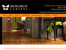 Tablet Screenshot of monarchcarpets.co.uk